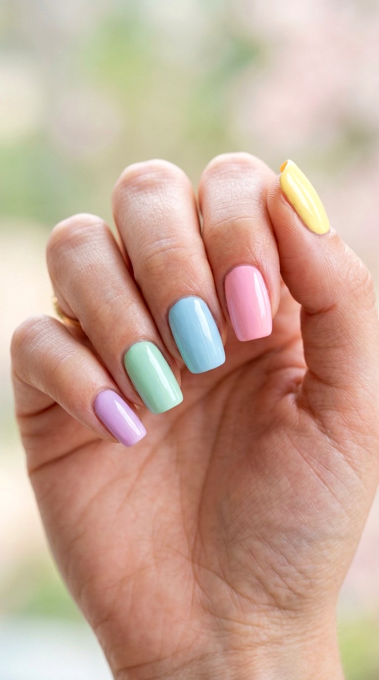 Playful Rainbow Skittle Mix - 28 Gorgeous Spring Color Street Nails