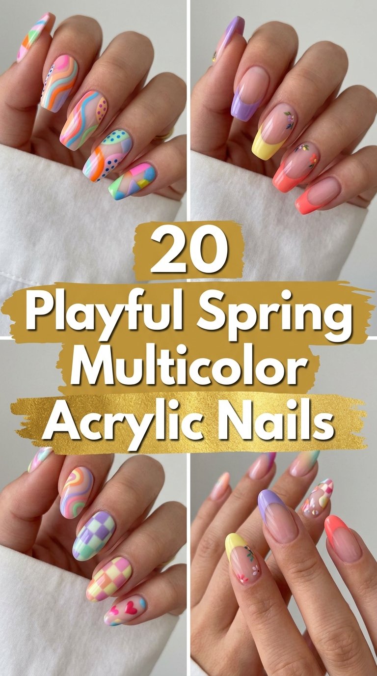 Playful Spring Multicolor Acryli…