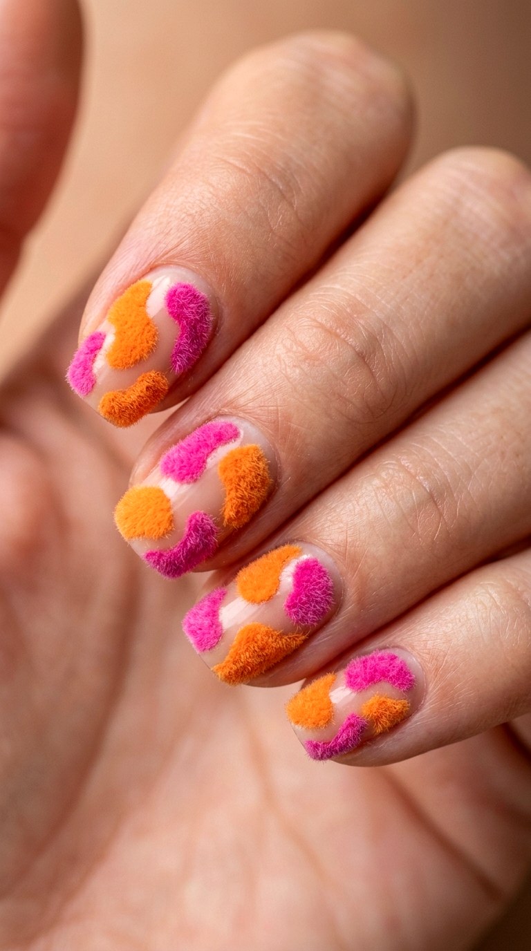 Plush Micro Fuzz Animal Spots - 26 Creative Spring Colorful Junk Nails