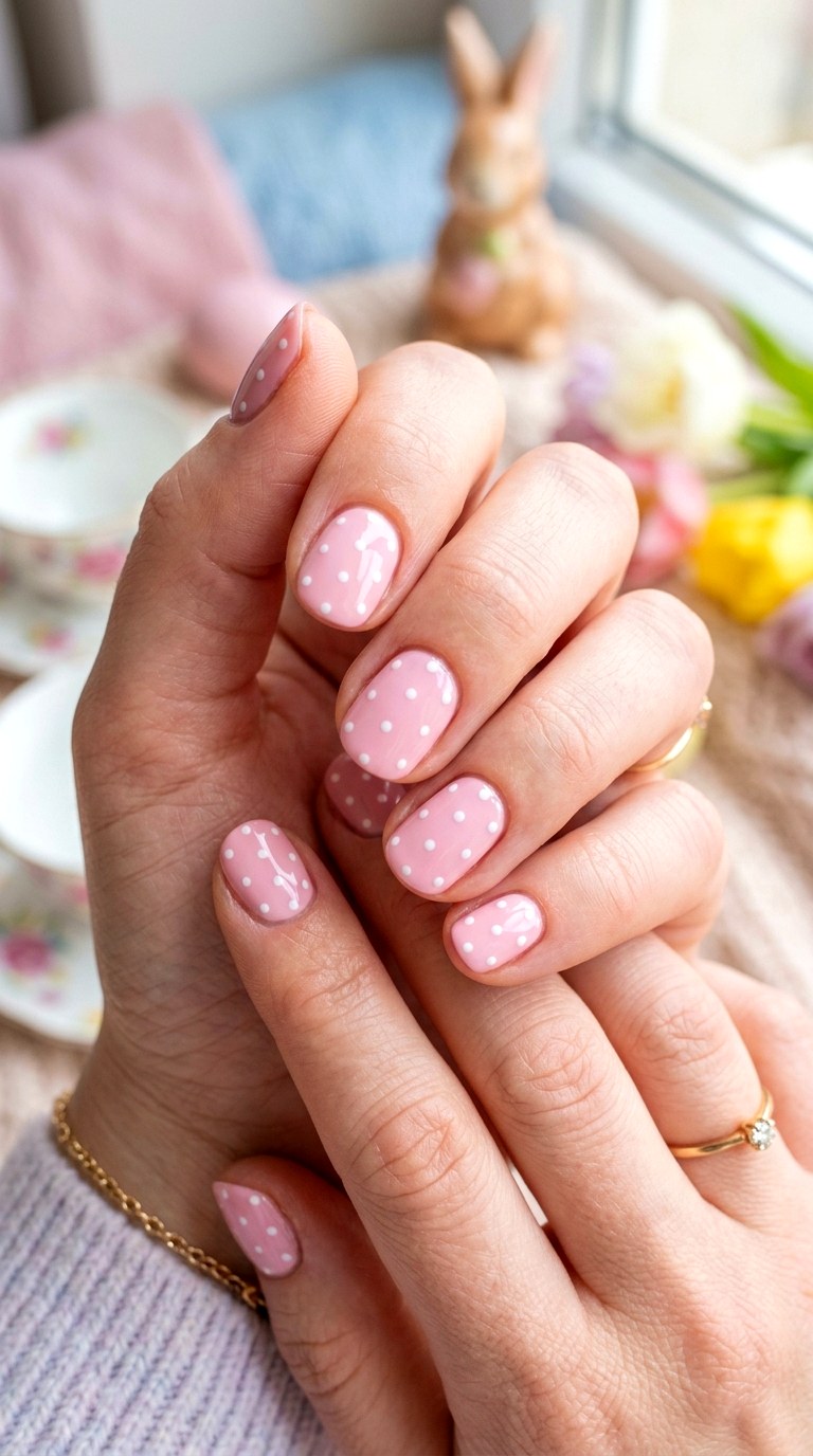 Polka Dot Spring Nails - 23 Trendy Spring Nail Art Ideas You Need to Try This Year