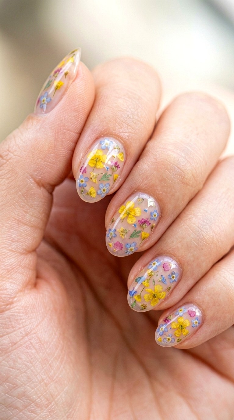 Pressed Wildflower Tribute - 24 Flawless Spring Color Street Nails