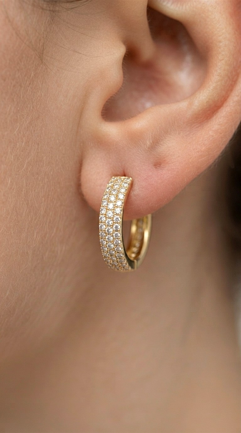 Prioritize Quality Craftsmanship - 24 diamond earring stack
