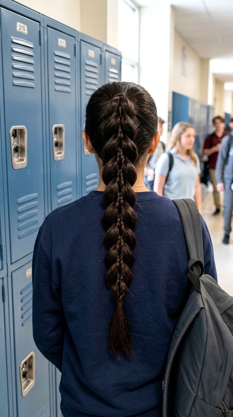 Pull Through Ponytail - 26 hairstyles for school