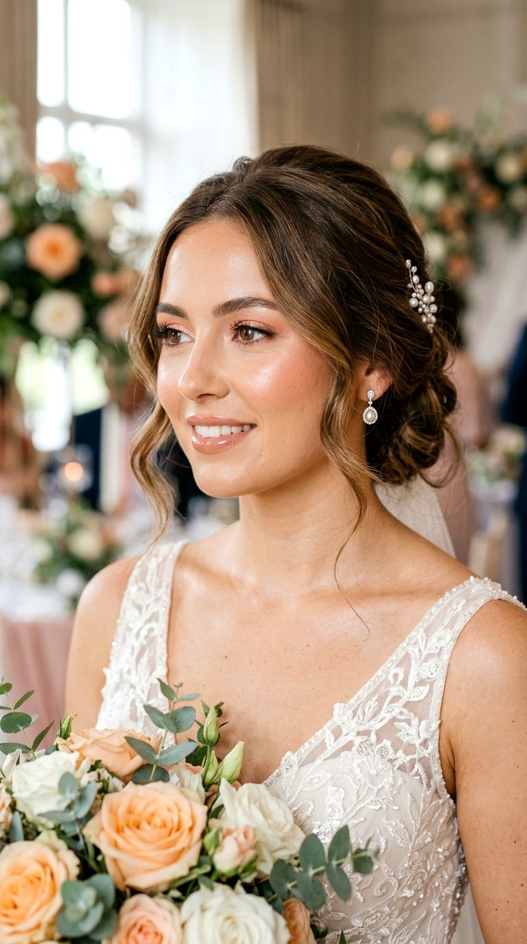 Radiant Peach Bridal Glam - 25 Peach Fuzz Fresh Face Glam