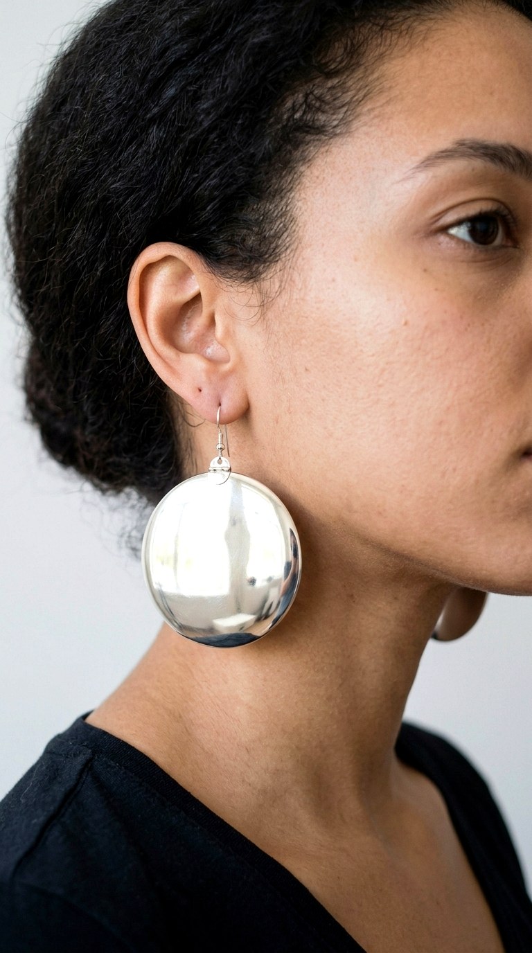 Reflective Flat Discs - 20 trending earrings
