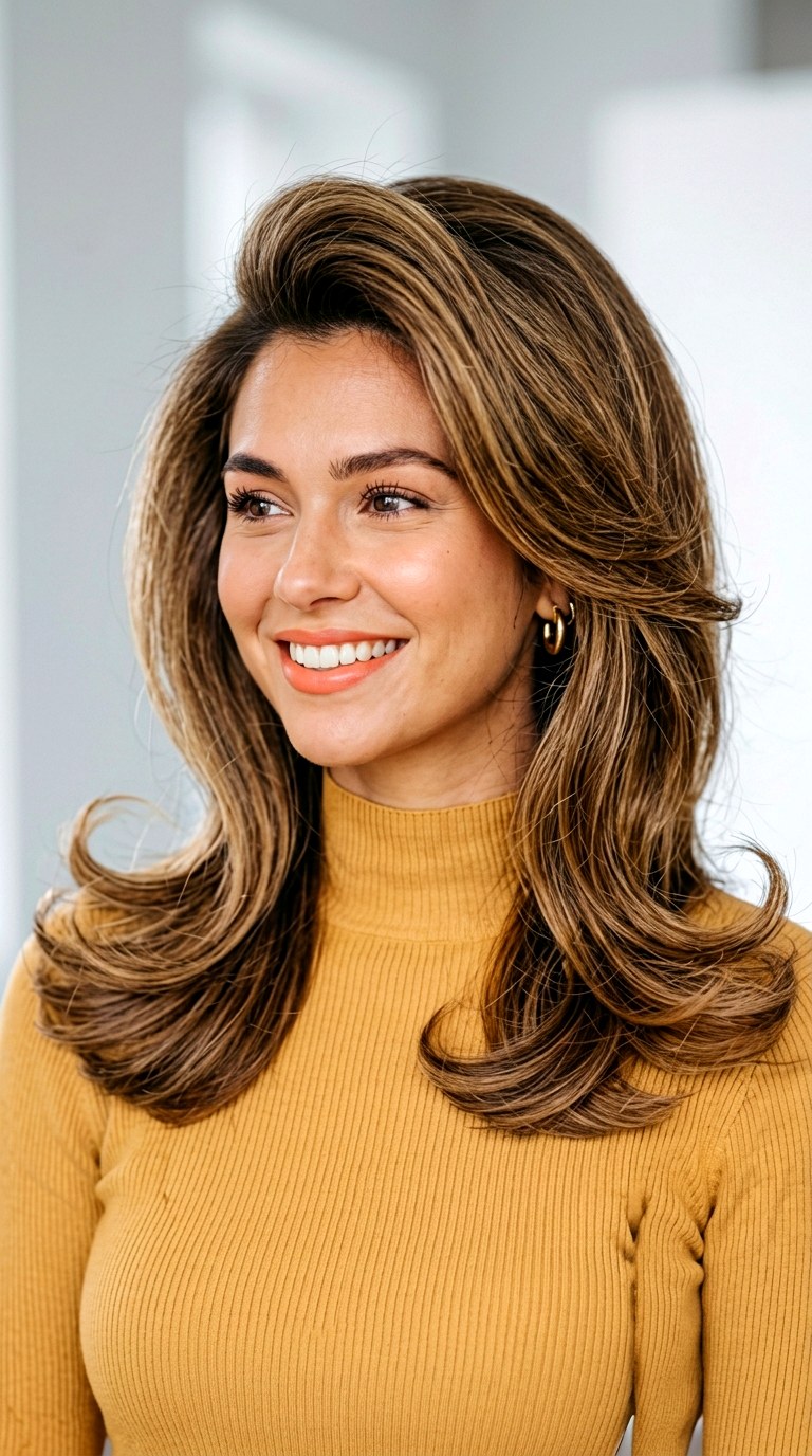 Retro Flipped Ends Blowout - 24 blowouts of 90s for medium hair length