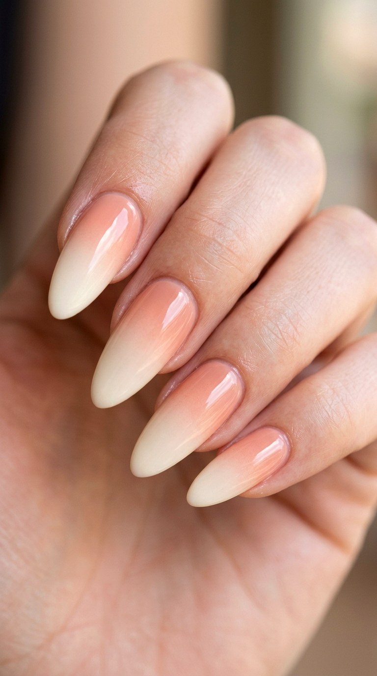 Reverse French Ombre - 29 Pastel Spring Ombre Nails