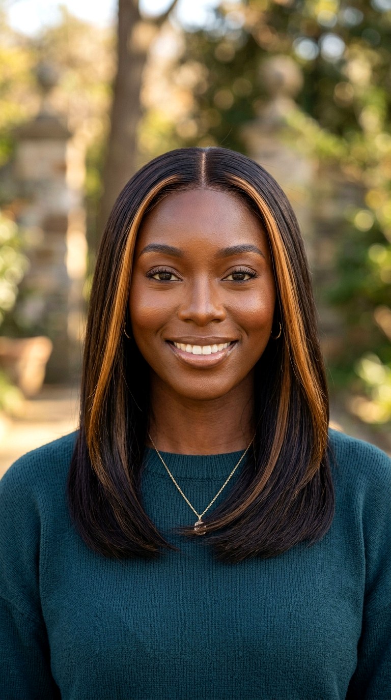 Rich Espresso With Caramel Face Frame - 24 hair color for brown skin