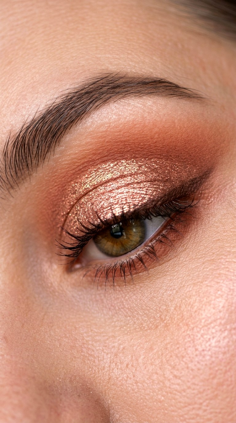 Rose Gold Halo Eye - 25 colorful makeup ideas