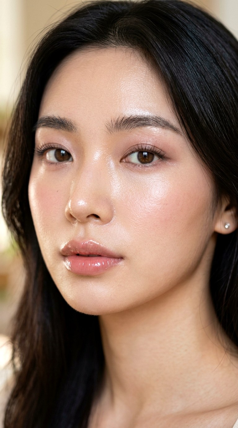 Rosy Nude Makeup with Glass Skin Finish - 23 Rosy Nude Makeup Aesthetics