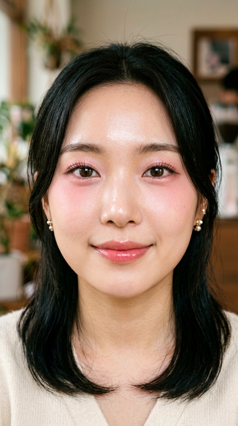 Rosy Under Eye Blush Makeup - 23 Strawberry Milk Pink Eye Makeup Trend Ideas for 2026
