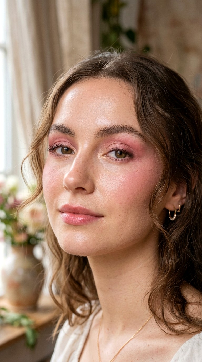 Rosy Watercolor Makeup Trend - 28 Romantic Rosy Makeup Aesthetics
