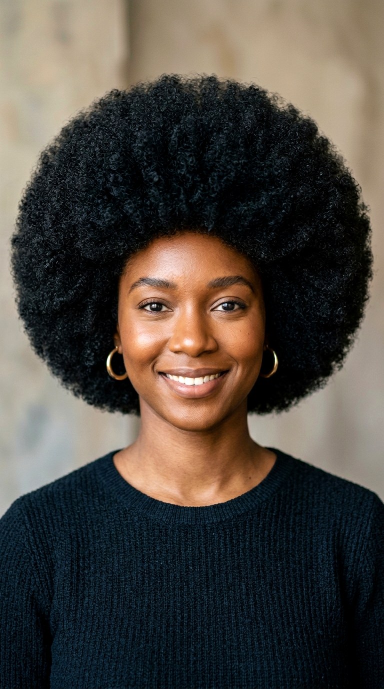 Round Classic Afro - 29 hairstyle ideas