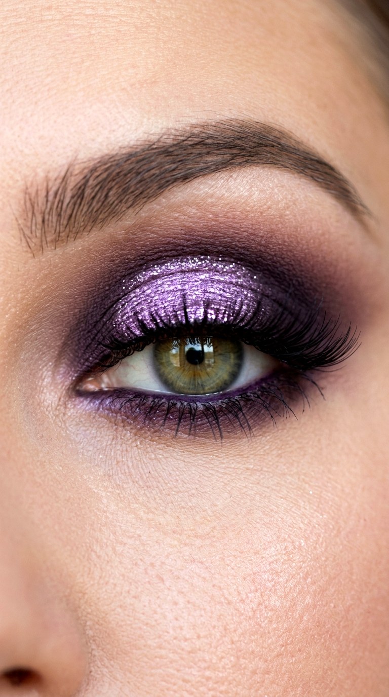 Royal Purple Smoky Halo - 21 colorful makeup looks
