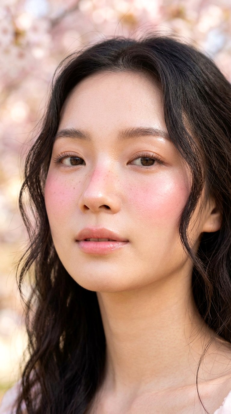 Sakura Pink Cheek Flush - 20 Cherry Blossom Glow Makeup