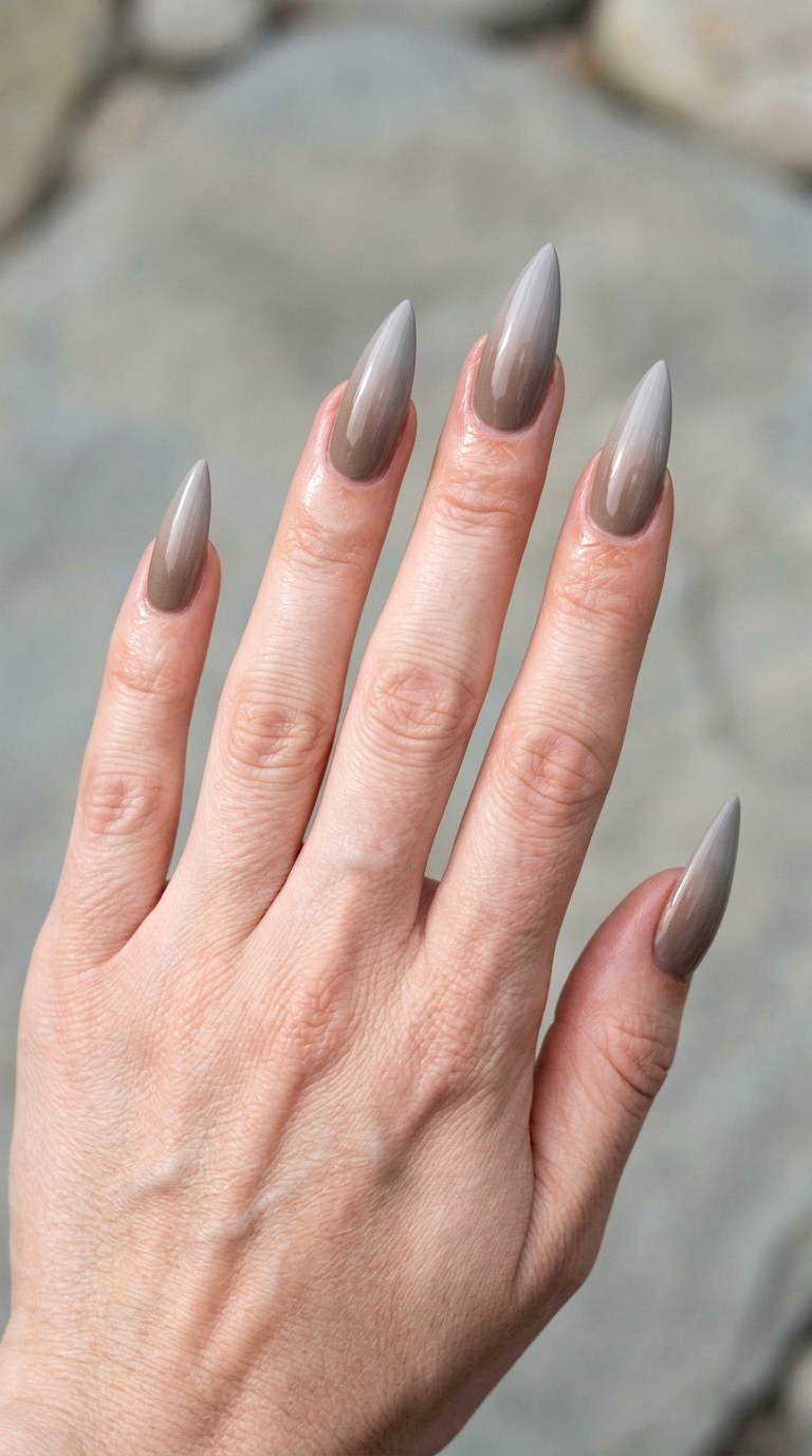 Sandy Taupe to Soft Stone - 27 Neutral Spring Ombre Nails