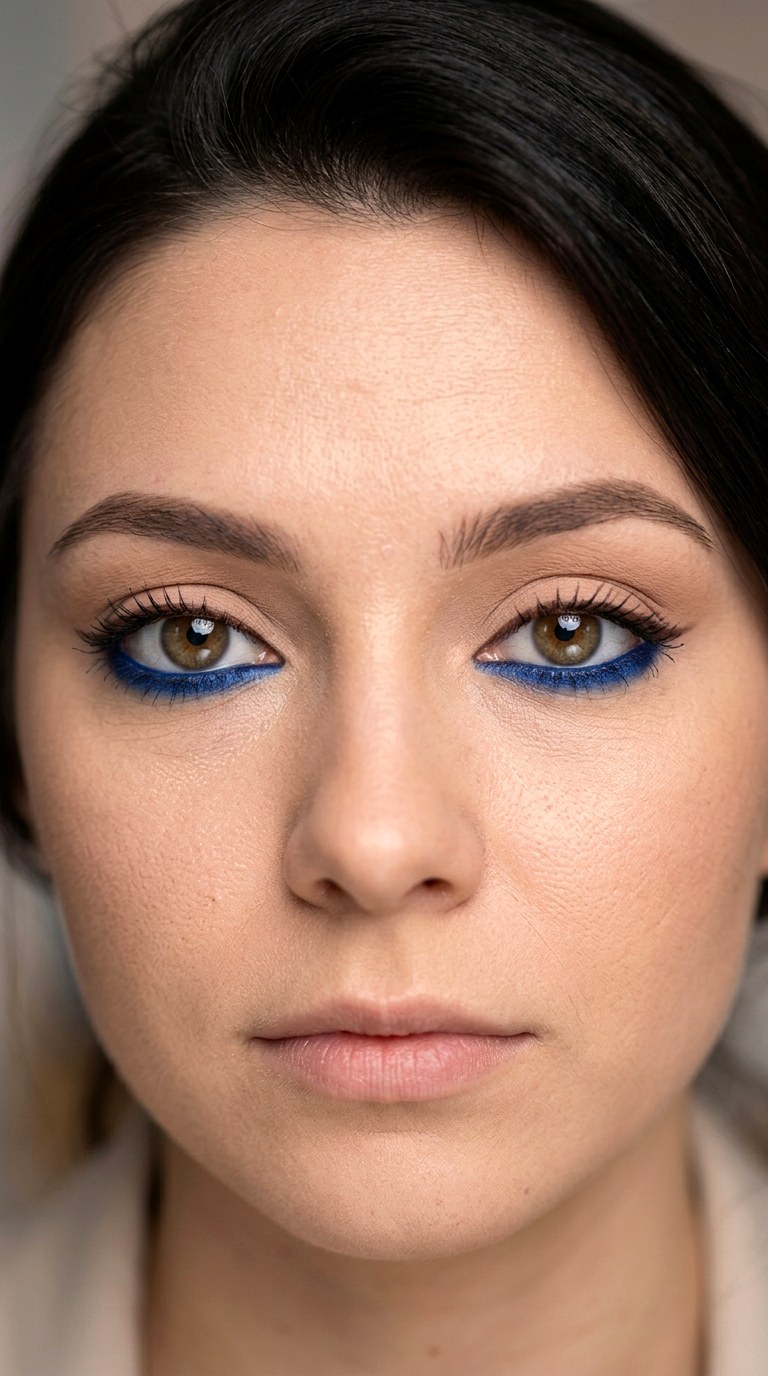 Sapphire Blue Waterline Glow - 26 colorful eye makeup
