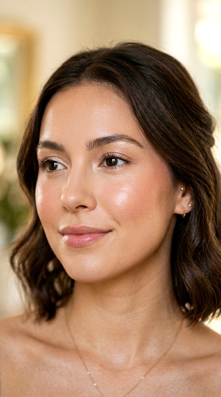 Satin Skin Like Powder Setting - 20 Glass Skin Full Glam Makeup Trends Everyone Loves