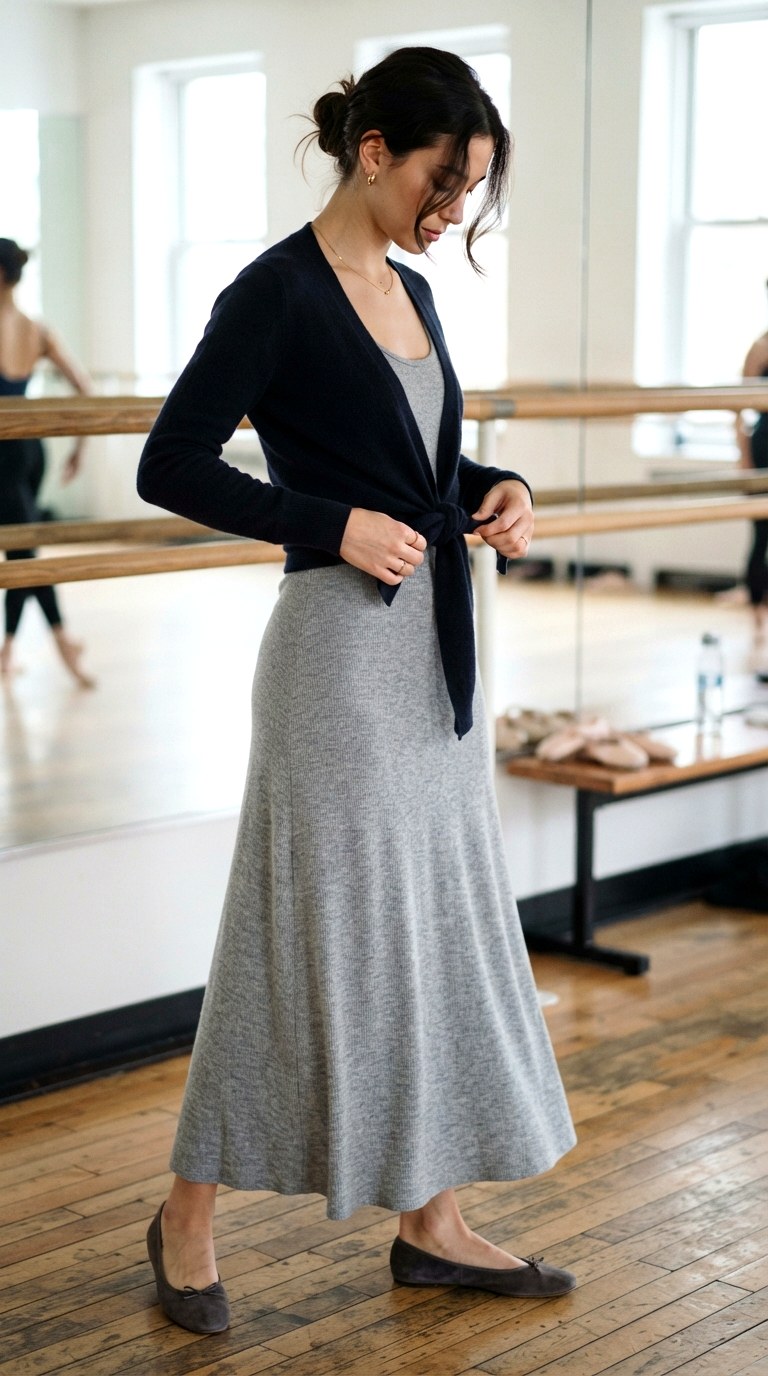 Scoop Neck Ballet Inspiration - 24 simple maxi dress