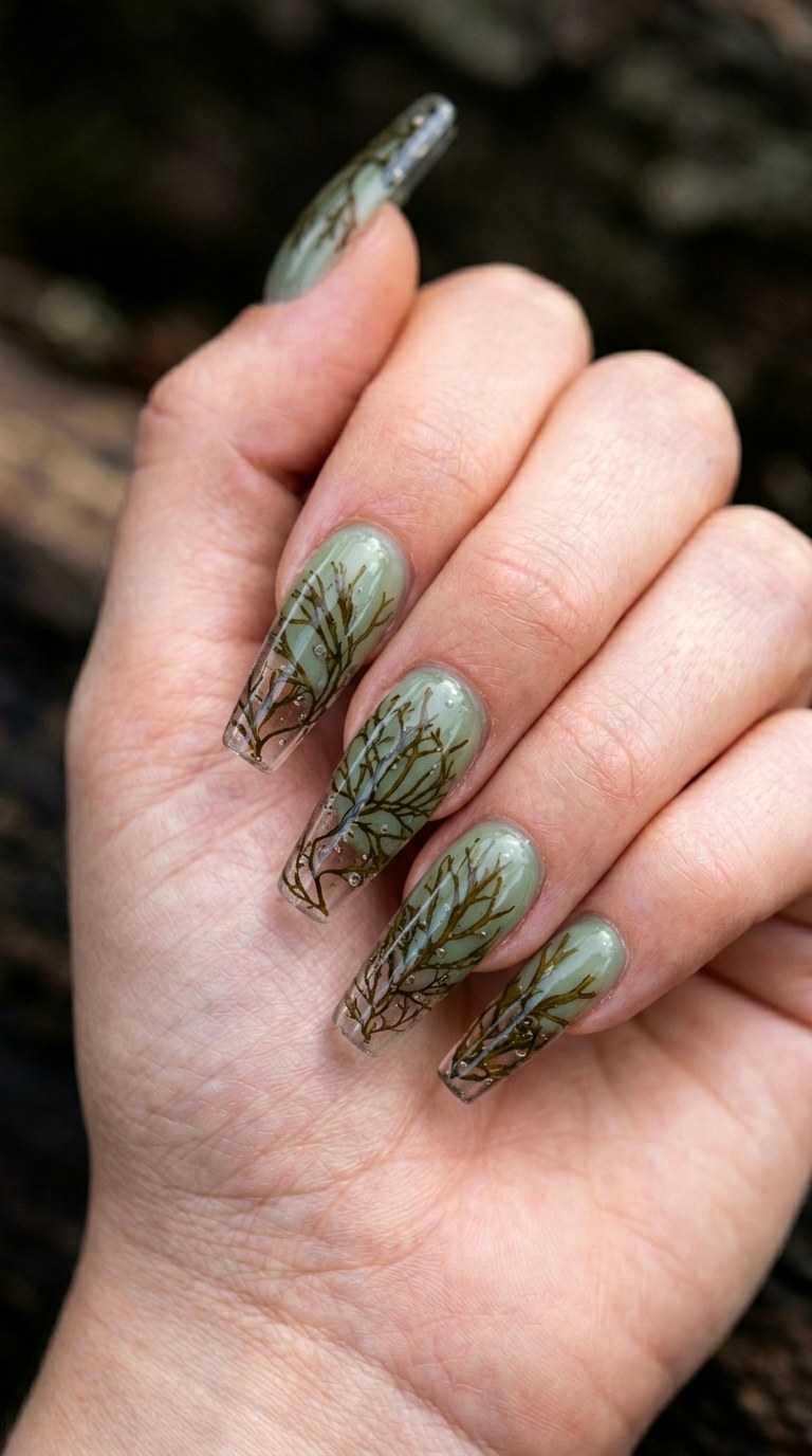 Seaweed Pressed Botanicals - 29 Beach Summer Acrylic Nails
