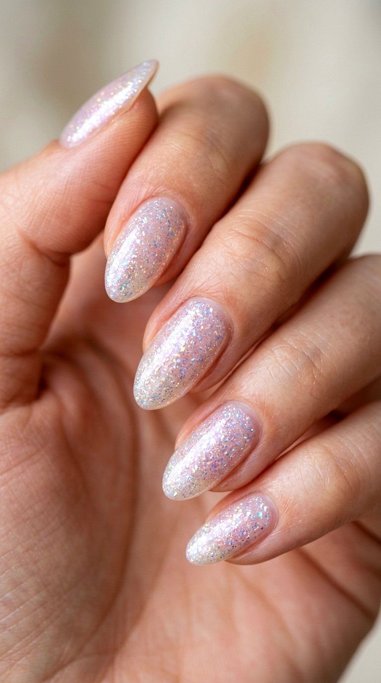 Sheer Pearl Shimmer - 26 Durable Spring Color Street Nails