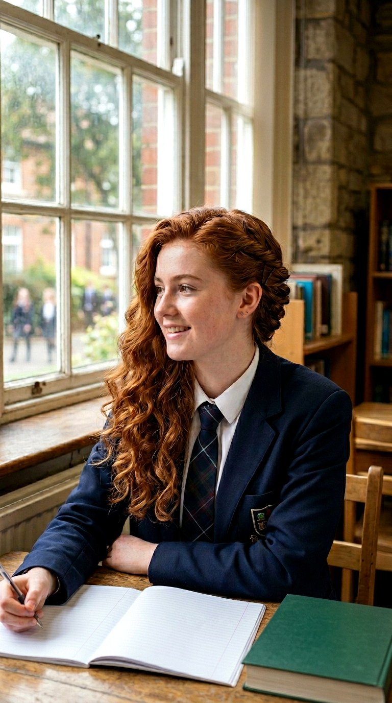 Side Swept Twists - 26 hairstyles for school
