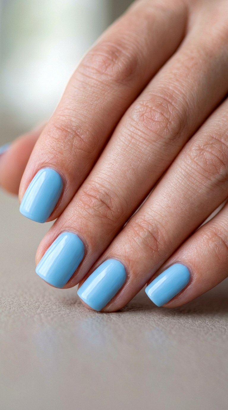 Sky Blue Serenity - 26 Durable Spring Color Street Nails
