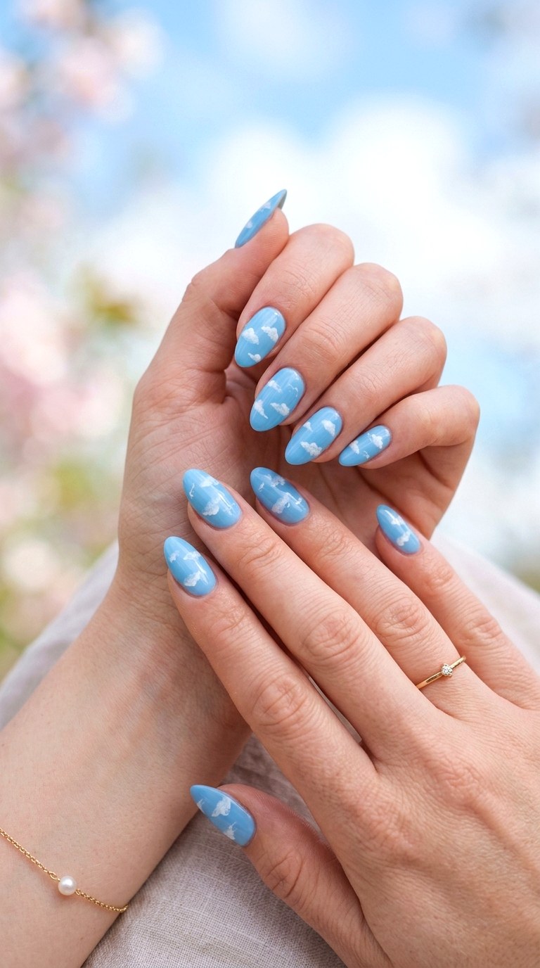 Sky Blue - 20 Spring Nail Colors That Will Instantly Brighten Your Look
