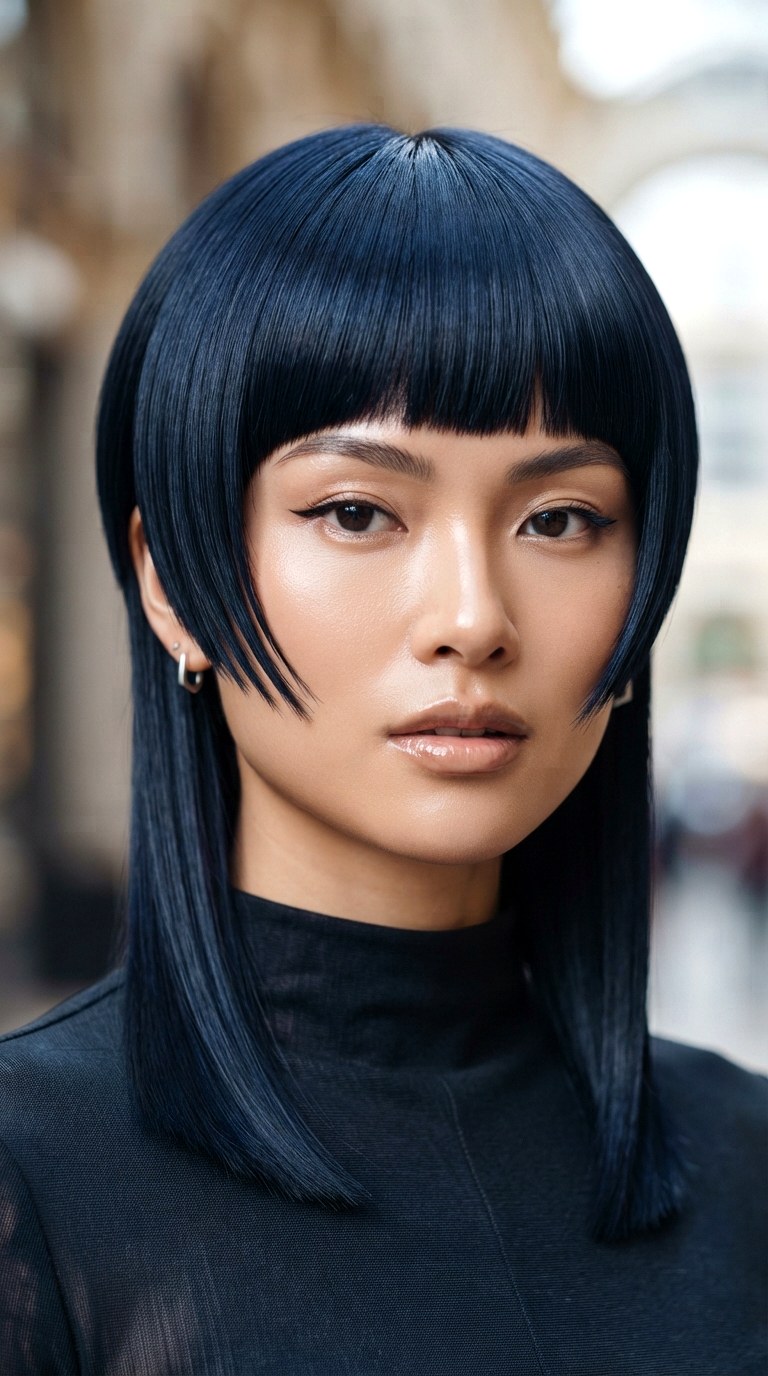 Sleek Straight Wolf Cut - 24 Wolf Cut Hairstyles