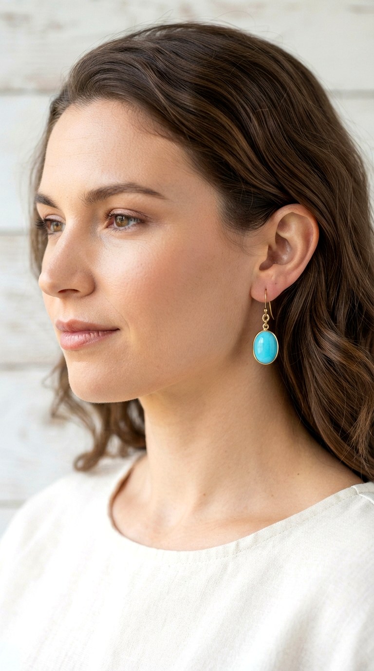 Sleeping Beauty Turquoise Drops Earrings - 30 classy earrings