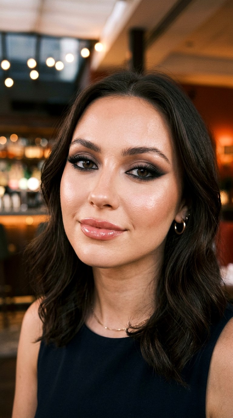 Smoky Winged Shadow Liner - 23 Trending Black Wing Eye Liner Looks 2026