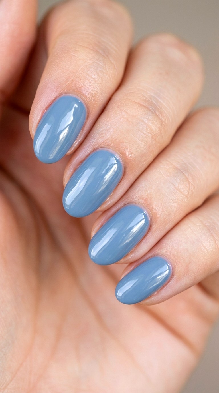 Soft Blue Faded Denim - 28 Gorgeous Spring Color Street Nails