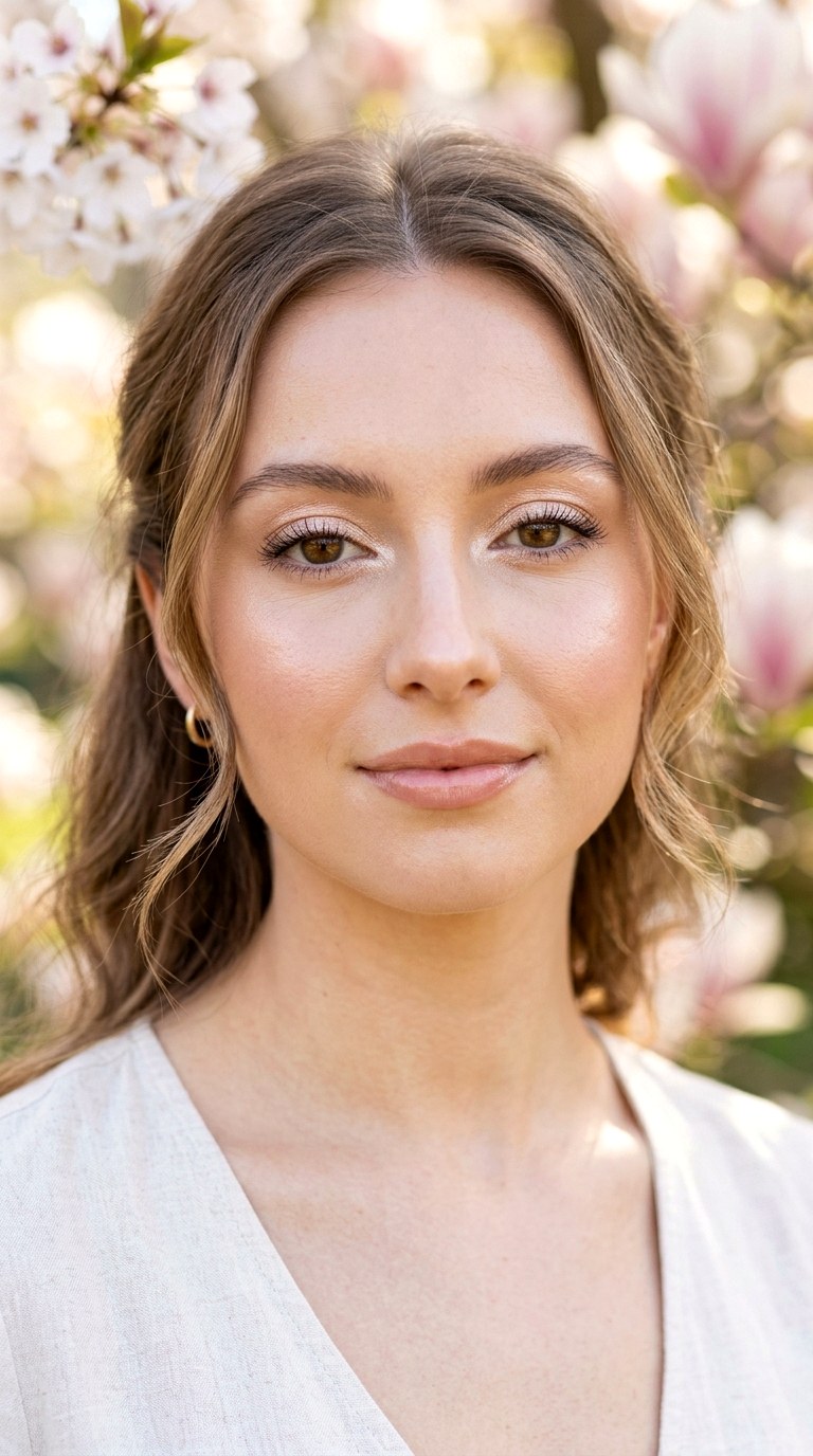 Soft Champagne Glow Eyes - 20 Cherry Blossom Glow Makeup