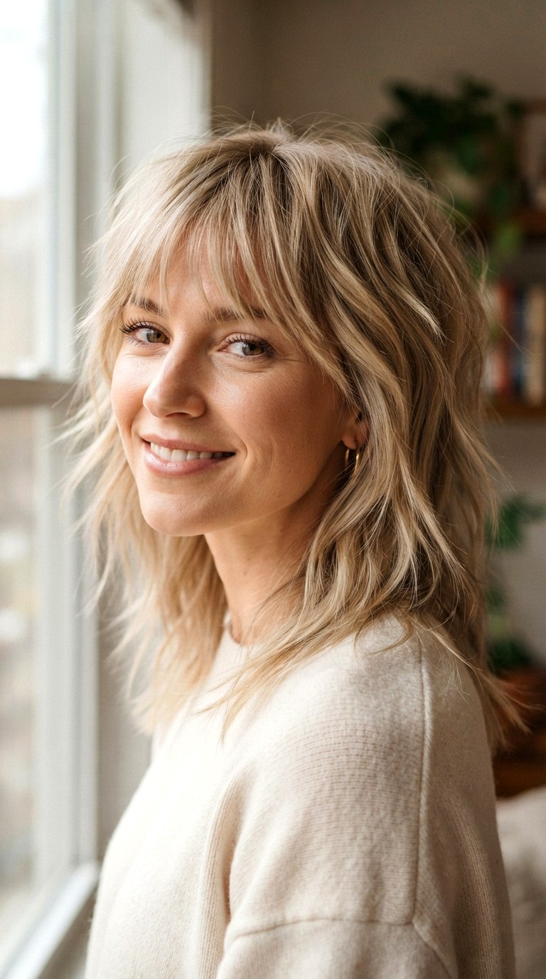 Soft Choppy Layers - 26 Wolf Cut for Thin Hair
