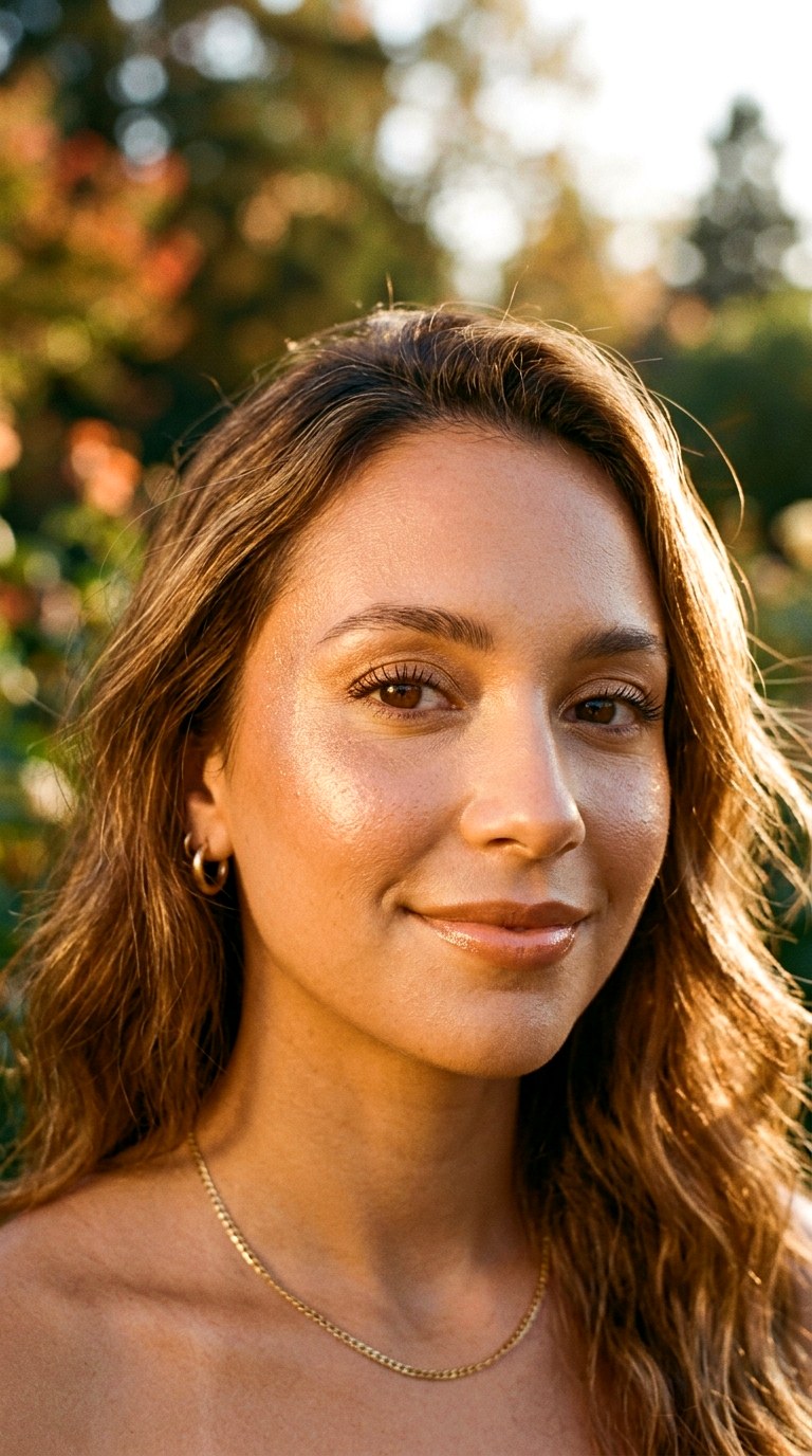 Soft Golden Hour Skin - 23 Glazed Shimmer Skin Makeup Looks for a Radiant 2026