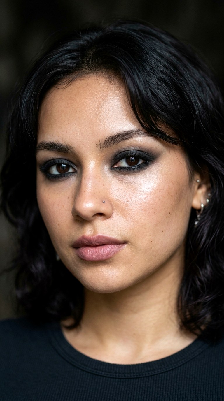Soft Goth Smudged Liner - 22 Trending eyeliner styles 2026