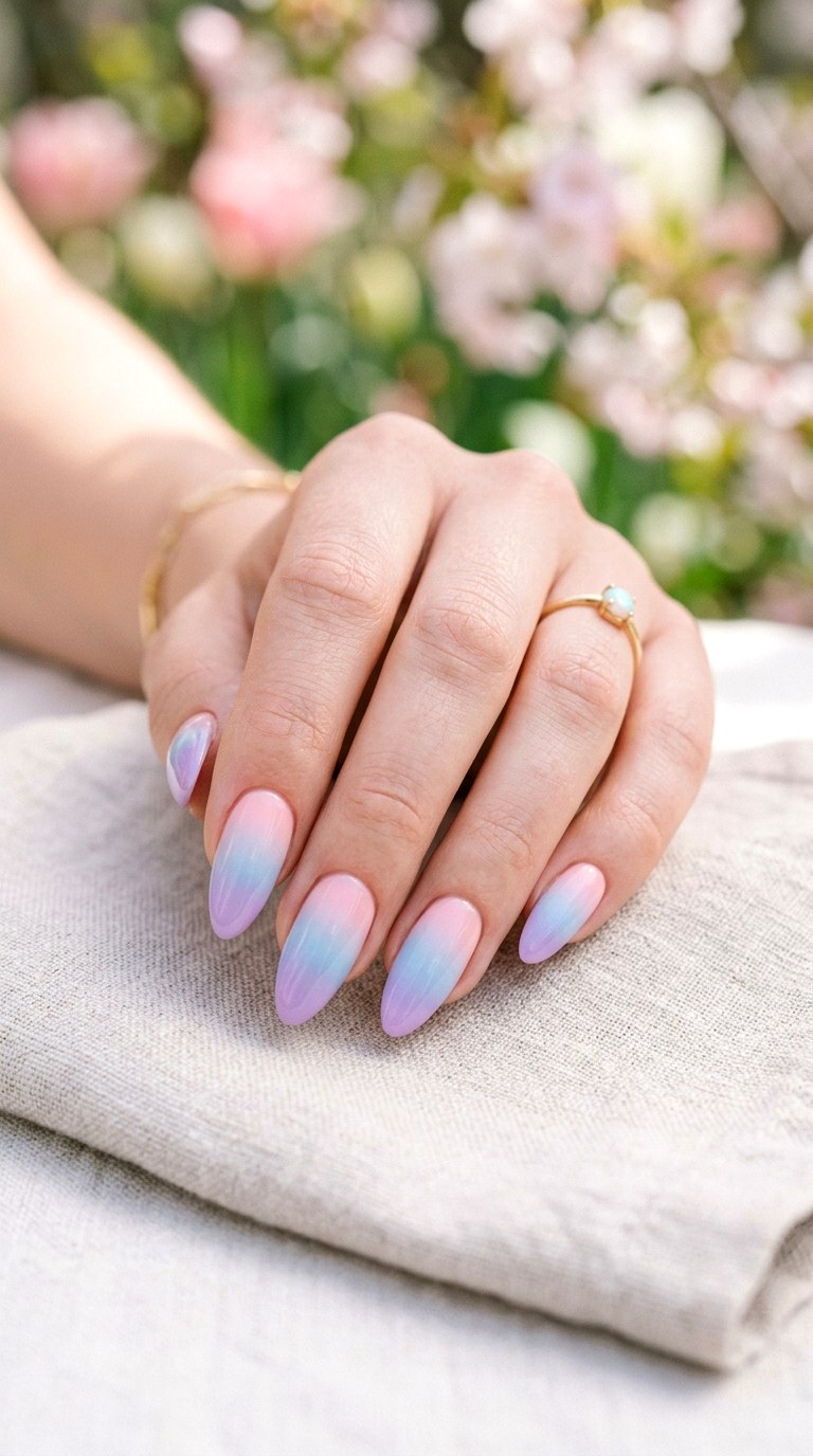 Soft Gradient Pastels - 22 Spring Nail Inspiration Ideas for Your Next Manicure