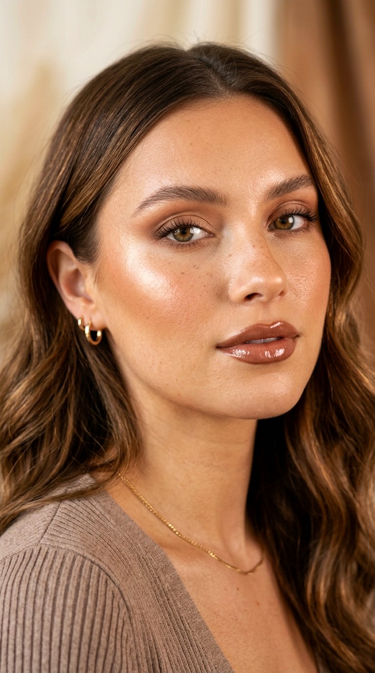 Soft Latte Glow Makeup - 22 Clean Radiant Face Makeup Trend