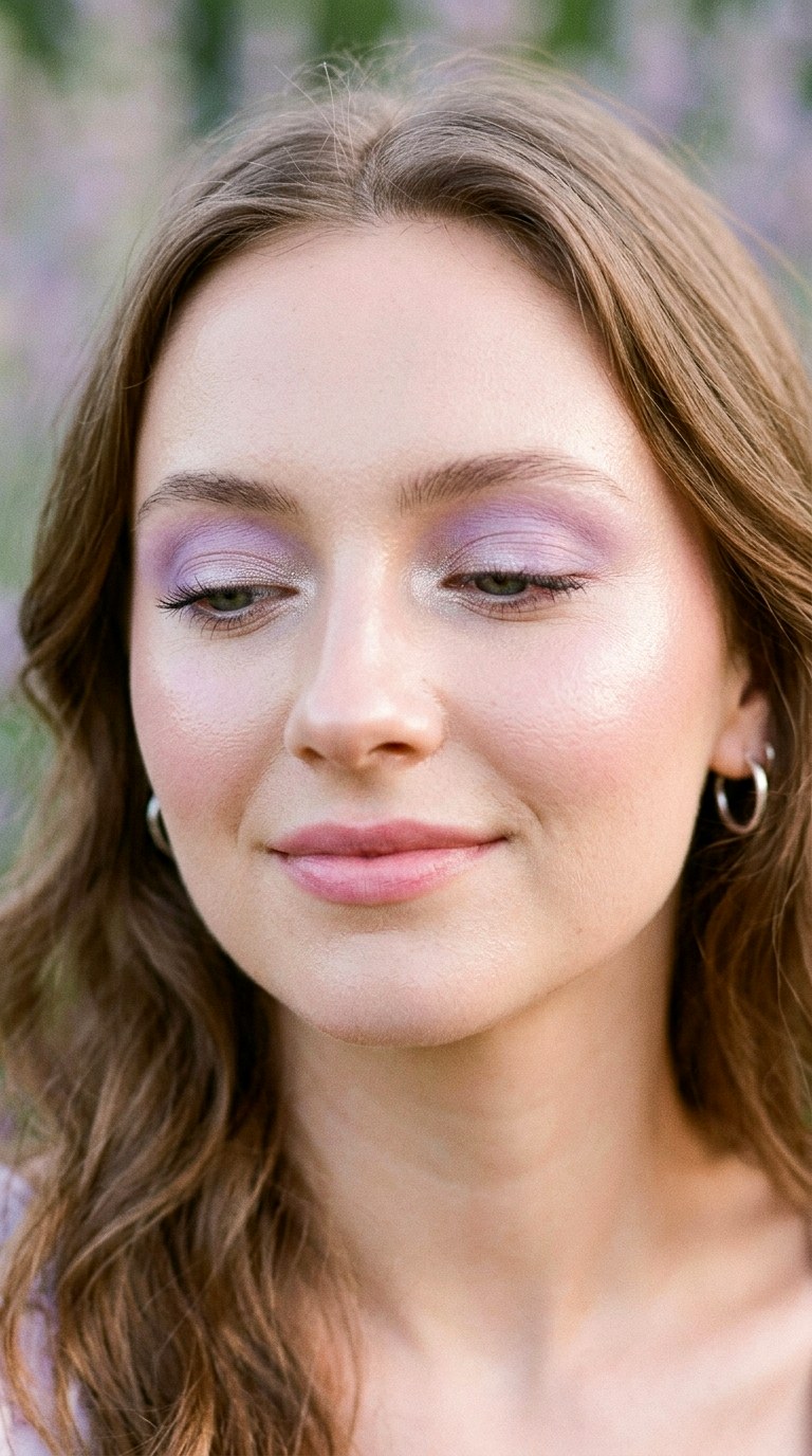 Soft Lavender Blossom Eyes - 20 Cherry Blossom Glow Makeup
