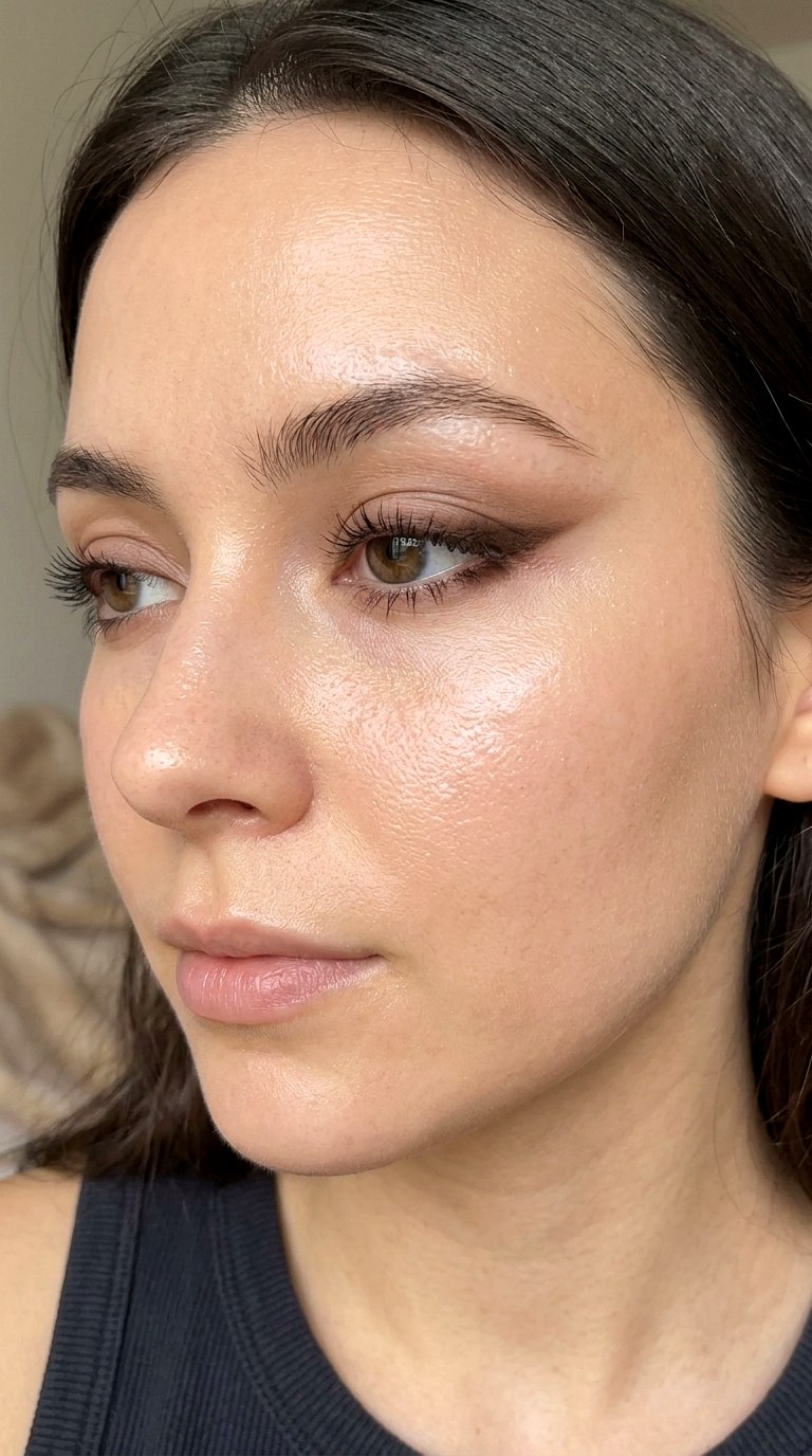 Soft Liner Wing with Blended Edges - 20 Glass Skin Full Glam Makeup Trends Everyone Loves