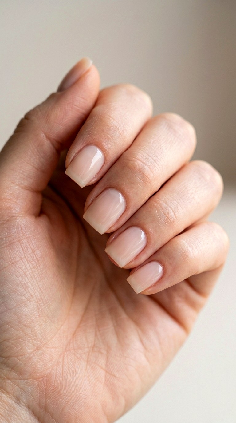Soft Milk Bath with Square Edges - 25 Simple Spring Two Colored Nails