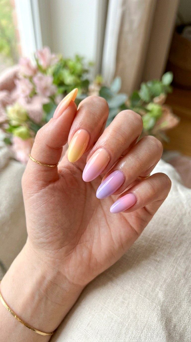 Soft Ombre Pastel Nails - 25 Soft Pastel Spring Nail Designs That Feel Like Sunshine
