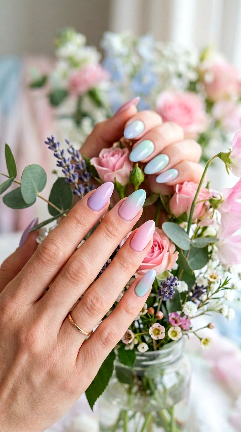 Soft Pastel Ombre Nails - 27 Viral Spring Nail Trends Everyone Is Obsessed With