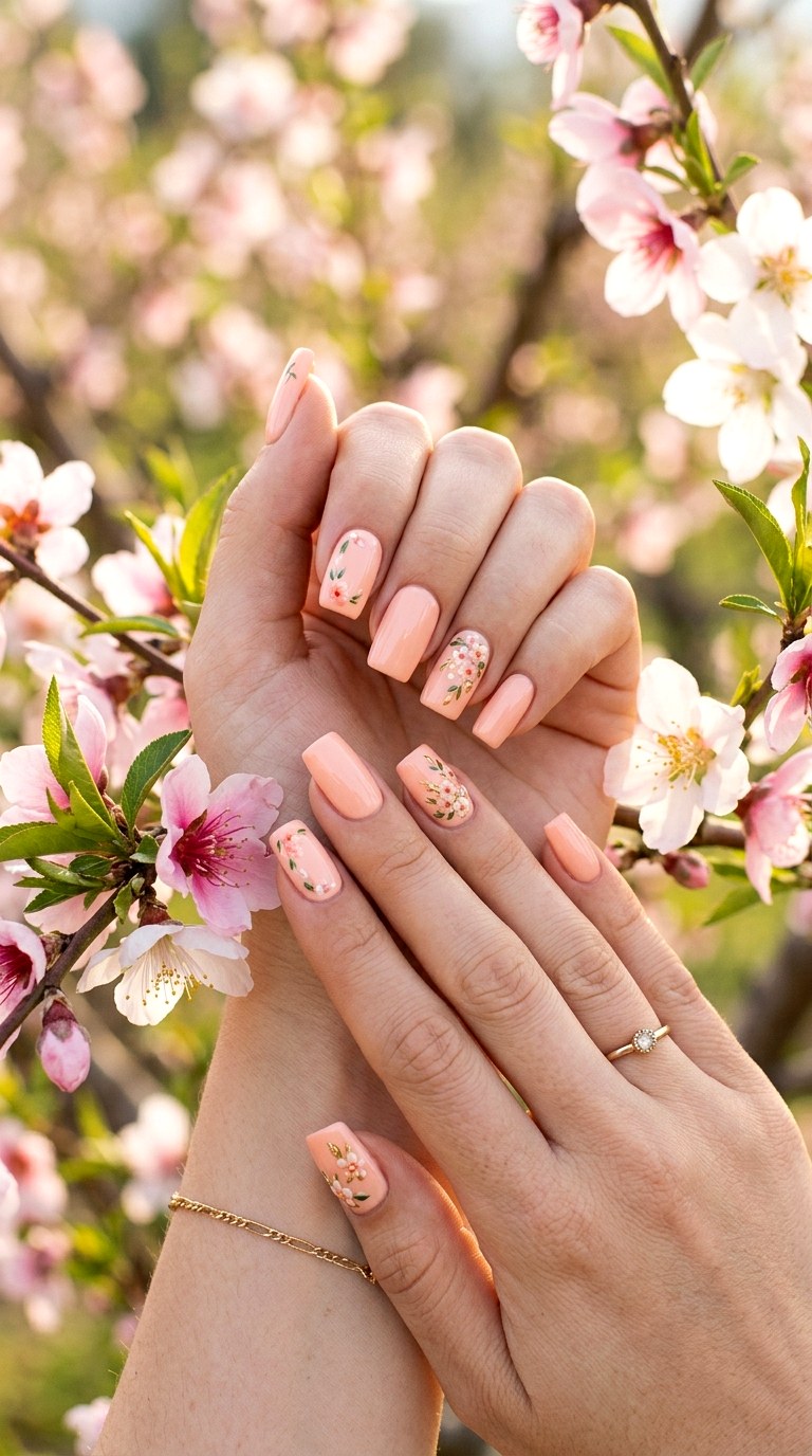 Soft Peach - 20 Spring Nail Colors That Will Instantly Brighten Your Look