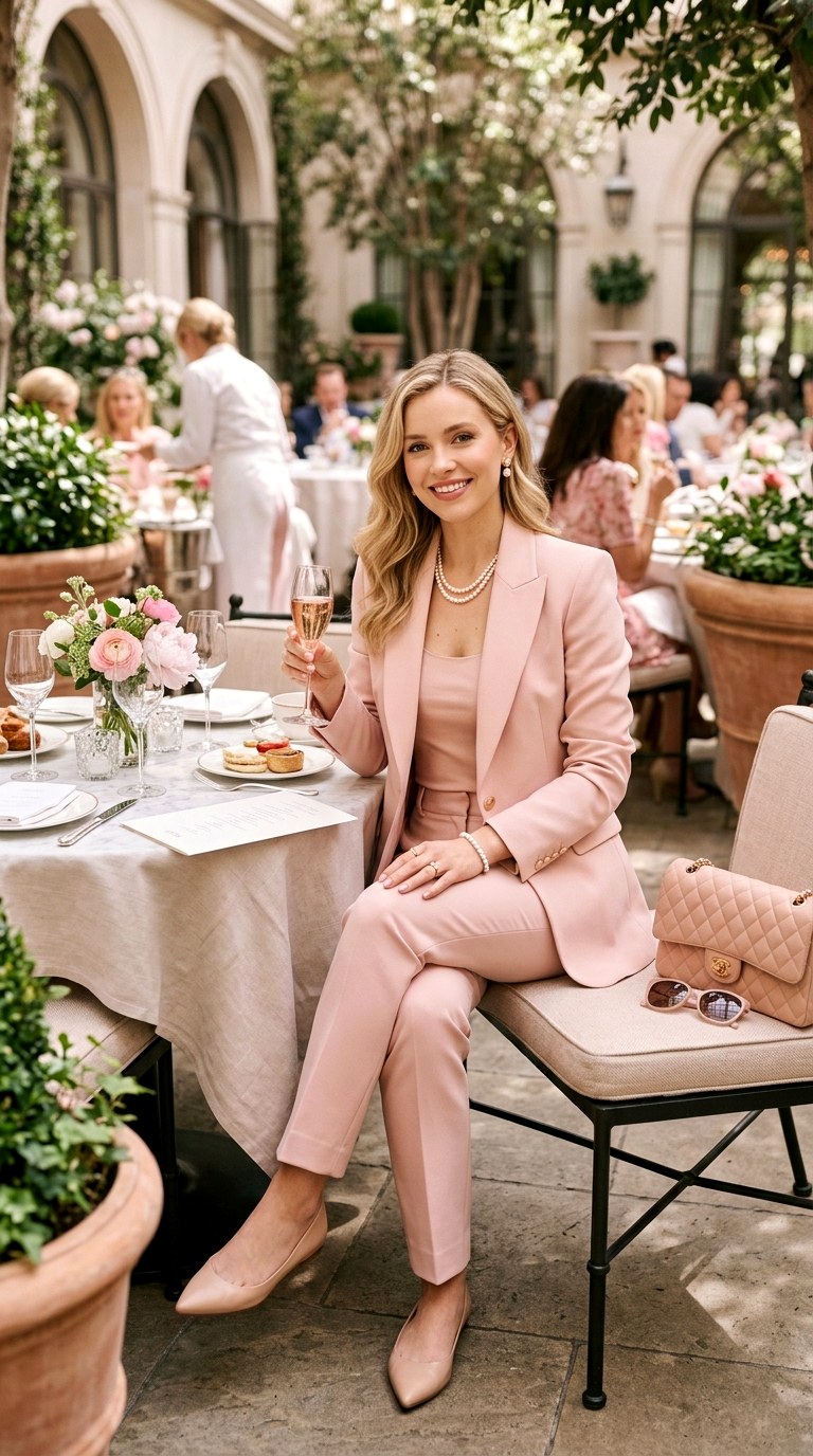 Soft Pink Monochrome Outfit - 21 Stunning Spring Outfit Ideas 2026 Every Stylish Girl Will Be Wearing