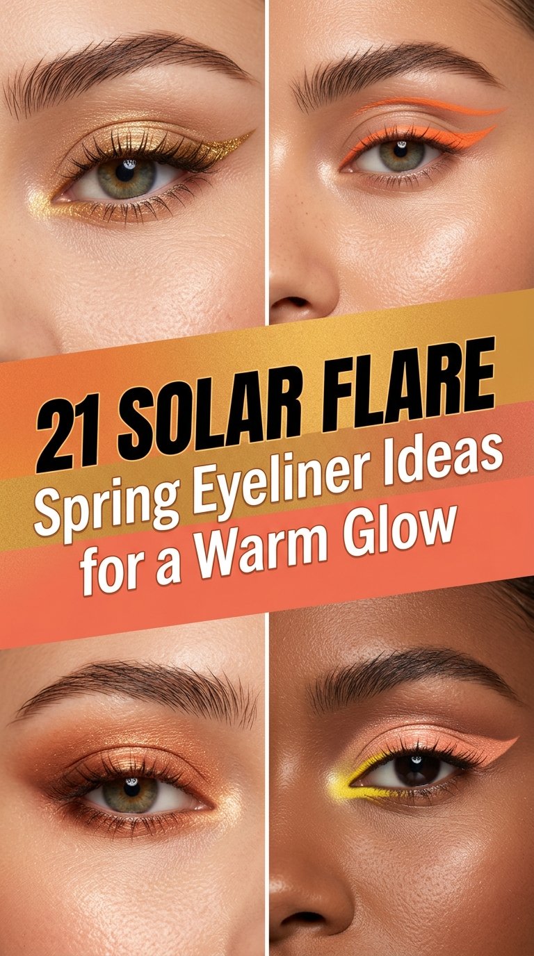 Solar flare spring eyeliner ideas