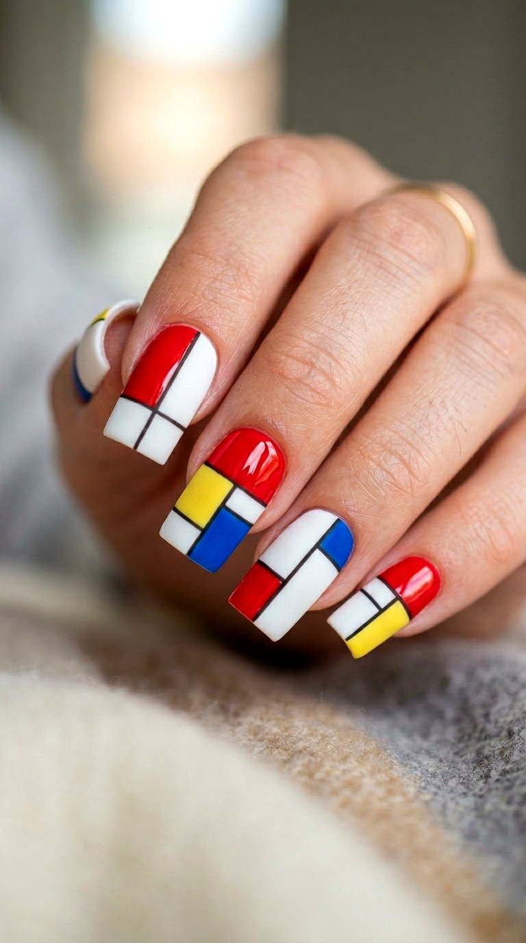 Solid Color Block Matte - 25 Spring Break Multicolor Acrylic Nails