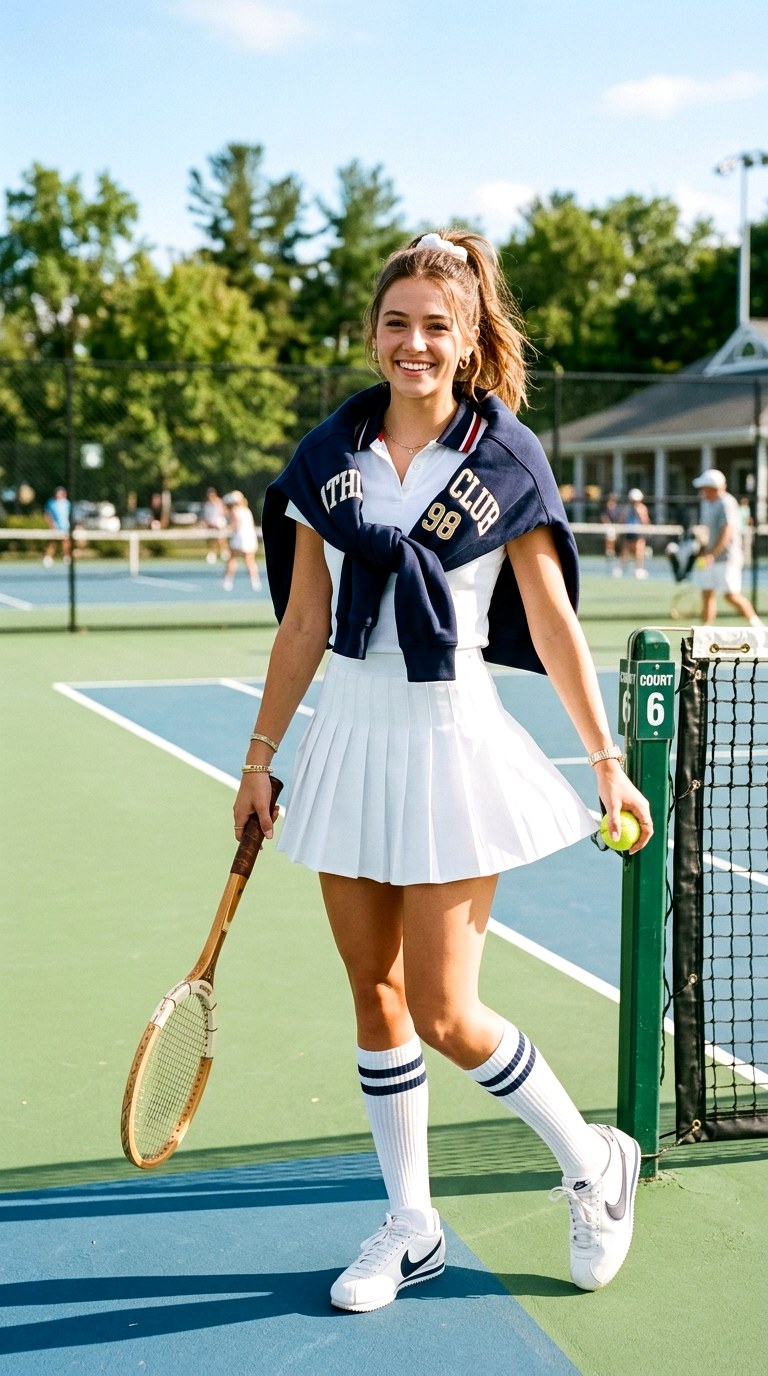 Sporty Chic Tennis Inspired Outfits - 21 Stunning Spring Outfit Ideas 2026 Every Stylish Girl Will Be Wearing