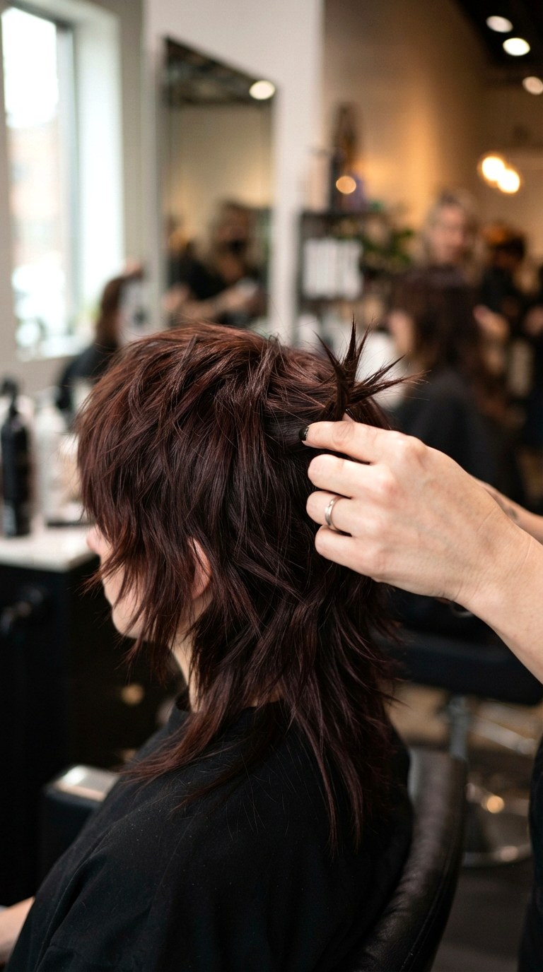 Spray Wax Piece y Definition - 26 Wolf Cut for Thin Hair