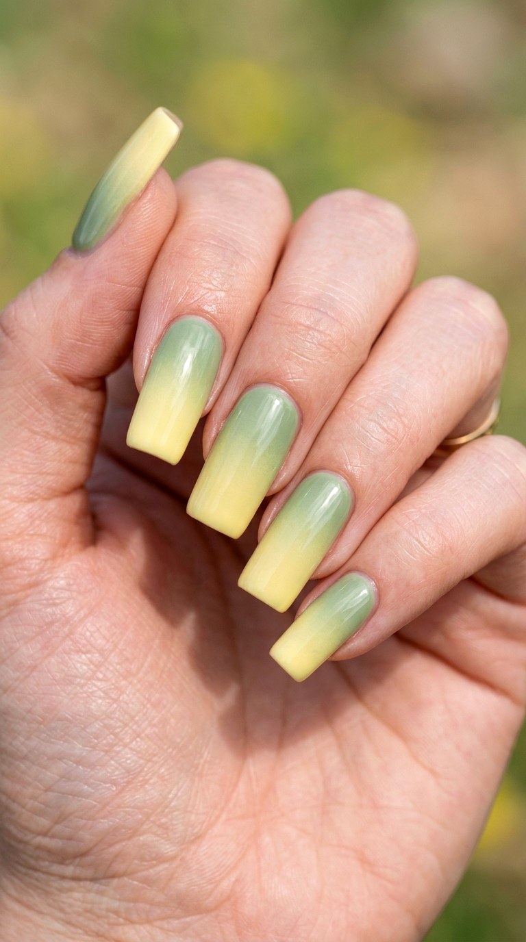 Spring Meadow Vertical Gradient - 29 Pastel Spring Ombre Nails